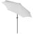Umbrela terasa gradina, cu manivela si inclinare, diametru 300cm, Gri deschis Household NewTrend