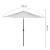 Umbrela terasa gradina, cu manivela si inclinare, diametru 300cm, Gri deschis Household NewTrend