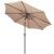 Umbrela terasa gradina, cu manivela si inclinare, diametru 300cm, Taupe Household NewTrend