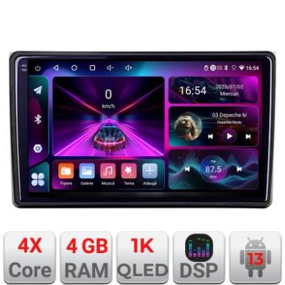 Navigatie Audi A4 B6 Quad Core A-050 4+64 InCell Display 1K Android Waze USBNavigatie Internet Youtube Radio V1 CarStore Technology
