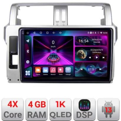 Navigatie Toyota Landcruiser J150 Prado 2014-2017 A-065  4+64 InCell Display 1K Android Waze USB Navigatie Internet Youtube Radio CarStore Technology