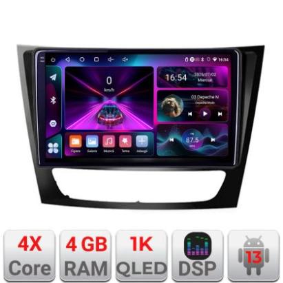 Navigatie Mercedes W211 W219 A-090  4+64 InCell Display 1K Android Waze USB Navigatie Internet Youtube Radio CarStore Technology