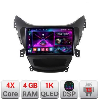 Navigatie Hyundai Elantra 2011-2013 A-092  4+64 InCell Display 1K Android Waze USB Navigatie Internet Youtube Radio CarStore Technology