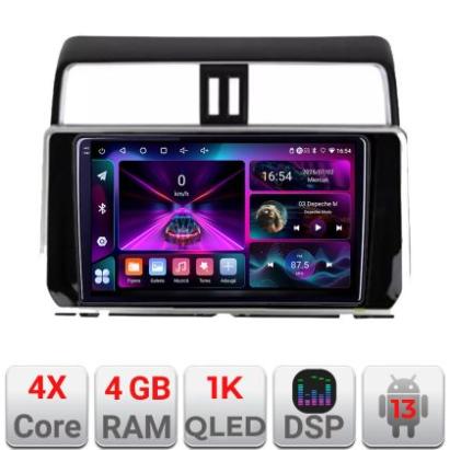 Navigatie Toyota Prado J150 2018- A-1065  4+64 InCell Display 1K Android Waze USB Navigatie Internet Youtube Radio CarStore Technology