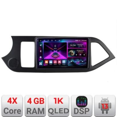 Navigatie Kia Picanto 2011-2015 A-217  4+64 InCell Display 1K Android Waze USB Navigatie Internet Youtube Radio CarStore Technology