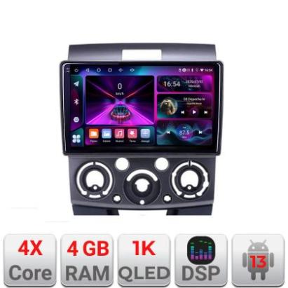 Navigatie Ford Ranger Mazda BT50 2007-2012 A-RANGER  4+64 InCell Display 1K Android Waze USB Navigatie Internet Youtube Radio CarStore Technology