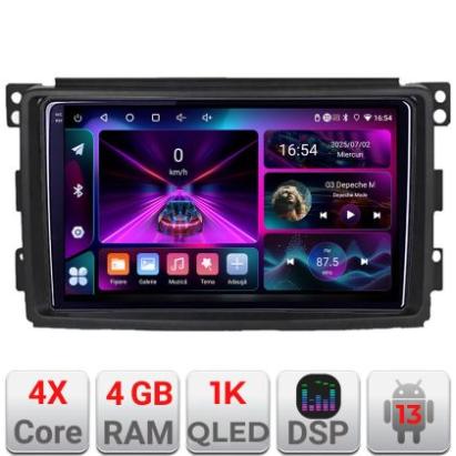 Navigatie Smart 2005-2010 A-SMART05  4+64 InCell Display 1K Android Waze USB Navigatie Internet Youtube Radio CarStore Technology