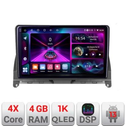 Navigatie Mercedes W204 2008-2012 A-W204  4+64 InCell Display 1K Android Waze USB Navigatie Internet Youtube Radio CarStore Technology