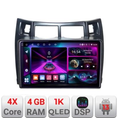 Navigatie Toyota Yaris 2008-2011 A-YARIS08  4+64 InCell Display 1K Android Waze USB Navigatie Internet Youtube Radio CarStore Technology