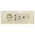 Priza Schuko + Ingusta + Dubla USB + TV + Internet cu Rama Din Sticla LUXION, Standard Italian, 6M SmartElectro IntelligentHouse
