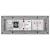 Priza Schuko + Ingusta + Dubla USB + TV + Internet cu Rama Din Sticla LUXION, Standard Italian, 6M SmartElectro IntelligentHouse