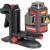 Nivela laser, verde, 360°, 3x3D, 20V Li-ion (acumulator neinclus), cu suport magnetic, geanta, ochelari, placa tinta, 50 m, Worcraft GartenVIP DiyLine