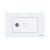 Priza TV + Internet cu Rama din Sticla LUXION, Standard Italian, 3M SmartElectro IntelligentHouse