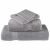Prosoape de baie 2 pcs Gri 15 x 21 cm Bumbac GartenMobel Dekor