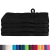 Prosoape de baie 4 pcs Negru 15 x 21 cm Bumbac GartenMobel Dekor