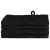 Prosoape de baie 4 pcs Negru 15 x 21 cm Bumbac GartenMobel Dekor
