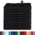 Prosoape de baie 10 pcs Negru 15 x 21 cm Bumbac GartenMobel Dekor