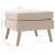 Taburet, crem, material textil GartenMobel Dekor