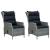 Set mobilier de exterior cu perne,9 piese,gri deschis,poliratan GartenMobel Dekor
