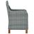 Set mobilier de exterior cu perne,9 piese,gri deschis,poliratan GartenMobel Dekor
