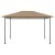 Pavilion, gri taupe, 384x281x270 cm, 180 g/m² GartenMobel Dekor