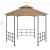 Pavilion cu pereți laterali, gri taupe, 3,1x2,7 m GartenMobel Dekor