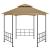 Pavilion cu pereți laterali, gri taupe, 3,1x2,7 m GartenMobel Dekor