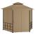 Pavilion cu pereți laterali, gri taupe, 3,1x2,7 m GartenMobel Dekor