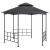 Pavilion cu pereți laterali, antracit, 3,1x2,7 m GartenMobel Dekor