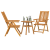 Set Bistro de Grădină 3 pcs Maro lemn masiv de acacia GartenMobel Dekor