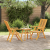 Set Bistro de Grădină 3 pcs Maro lemn masiv de acacia GartenMobel Dekor