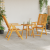 Set Bistro de Grădină 3 pcs Maro lemn masiv de acacia GartenMobel Dekor