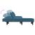 Canapea extensibilă formă de L albastru 255x140x70 cm catifea GartenMobel Dekor