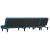 Canapea extensibilă formă de L albastru 255x140x70 cm catifea GartenMobel Dekor