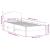 Cadru de pat fără saltea, alb, 90x200 cm, lemn masiv pin GartenMobel Dekor