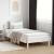 Cadru de pat fără saltea, alb, 90x200 cm, lemn masiv pin GartenMobel Dekor