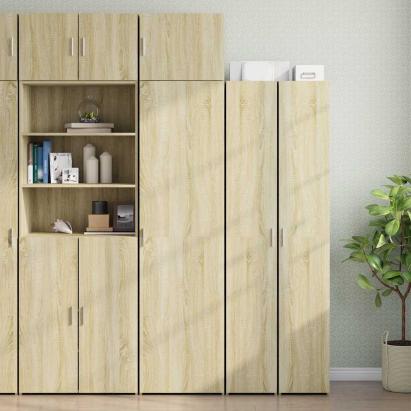 Dulap de depozitare slim, stejar sonoma, 50x42,5x225cm, lemn GartenMobel Dekor