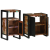 Set de mobilier pentru baie 2 pcs Maro Lemn masiv reciclat GartenMobel Dekor