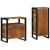 Set de mobilier pentru baie cu raft 2 pcs Lemn recuperat solid GartenMobel Dekor