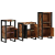 Set de mobilier pentru baie cu raft 3 pcs Lemn recuperat solid GartenMobel Dekor