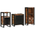 Set de mobilier pentru baie cu raft 3 pcs Lemn recuperat solid GartenMobel Dekor