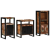 Set de mobilier pentru baie cu raft 3 pcs Lemn recuperat solid GartenMobel Dekor