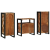 Set de mobilier pentru baie cu raft 3 pcs Lemn recuperat solid GartenMobel Dekor