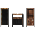 Set de mobilier pentru baie cu raft 3 pcs Lemn recuperat solid GartenMobel Dekor