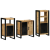 Set de mobilier pentru baie 3 pcs Maro Lemn de mango solid GartenMobel Dekor