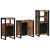 Set de mobilier pentru baie cu raft 3 pcs Lemn recuperat solid GartenMobel Dekor