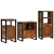 Set de mobilier pentru baie cu raft 3 pcs Lemn recuperat solid GartenMobel Dekor