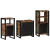 Set de mobilier pentru baie cu raft 3 pcs Lemn recuperat solid GartenMobel Dekor