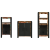 Set de mobilier pentru baie cu raft 3 pcs Lemn recuperat solid GartenMobel Dekor