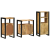 Set de mobilier pentru baie 3 pcs Maro Lemn de mango solid GartenMobel Dekor